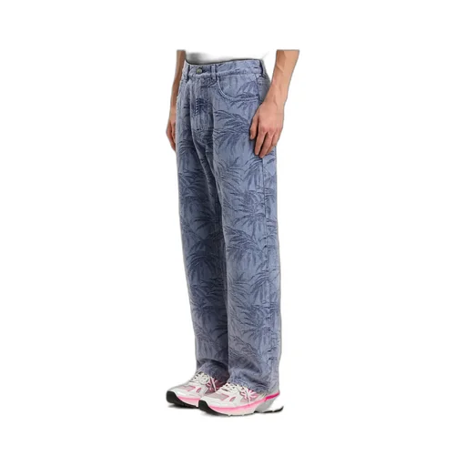 Palm Jacqured Jeans