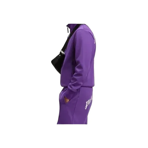 Curved Logo Printed Track Jacket