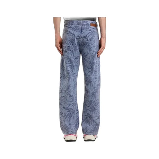 Palm Jacqured Jeans
