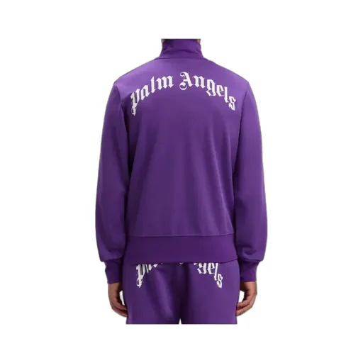 Curved Logo Printed Track Jacket