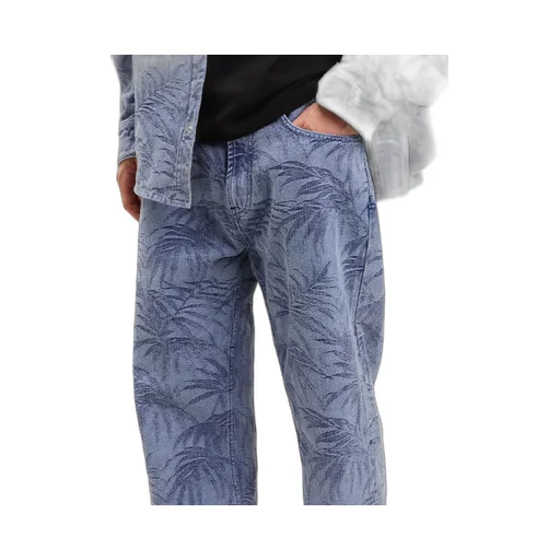 Palm Jacqured Jeans