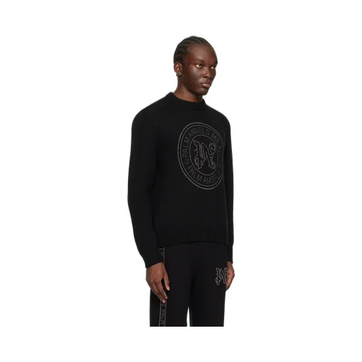 Monogram Embellished Knitted Jumper