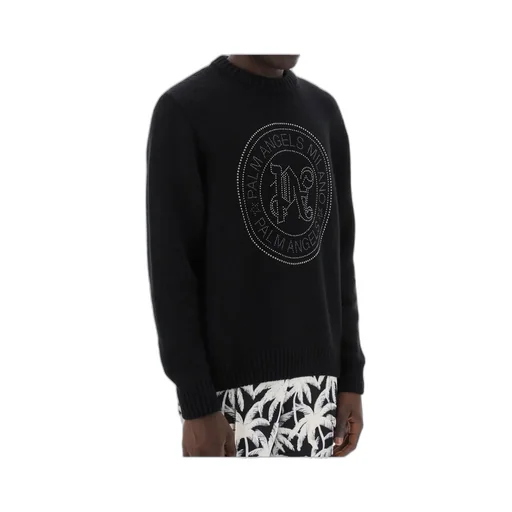 Monogram Embellished Knitted Jumper