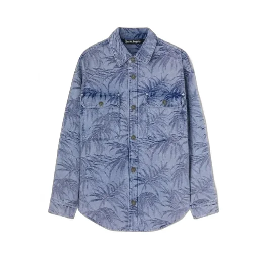 Palm Jacquared Denim Shirt