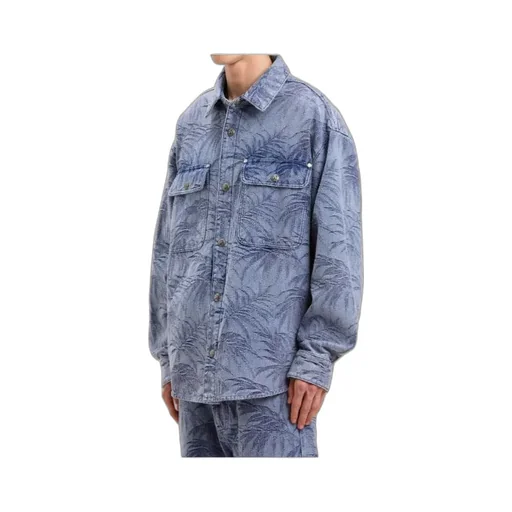 Palm Jacquared Denim Shirt
