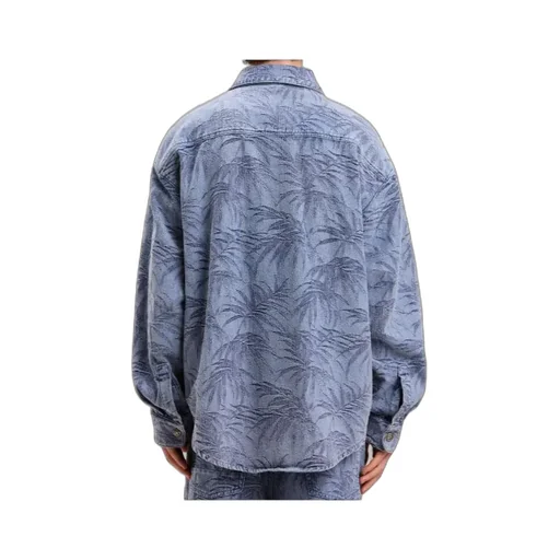 Palm Jacquared Denim Shirt