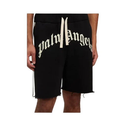 Logo Printed Drawstring Track Shorts