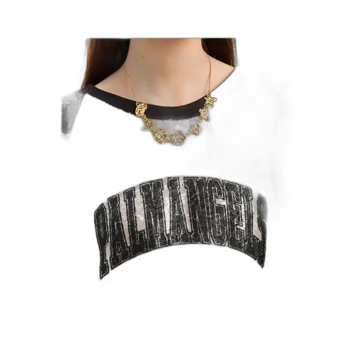 College Palm Sequin Embellished Mini Dress