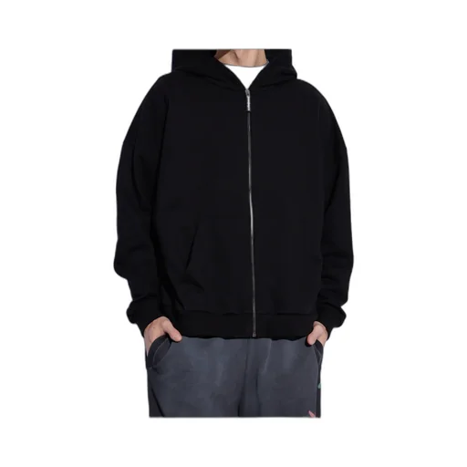 Graphic Printed Zipped Hoodie