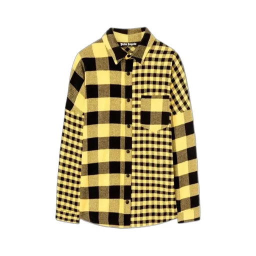 Paneled Checked Shirt Jacket