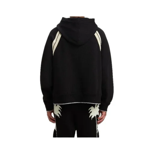 Logo Printed Ribbed Hem Hoodie