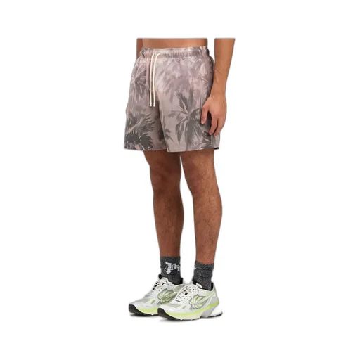 Sunset Palms Drawstring Swim Shorts