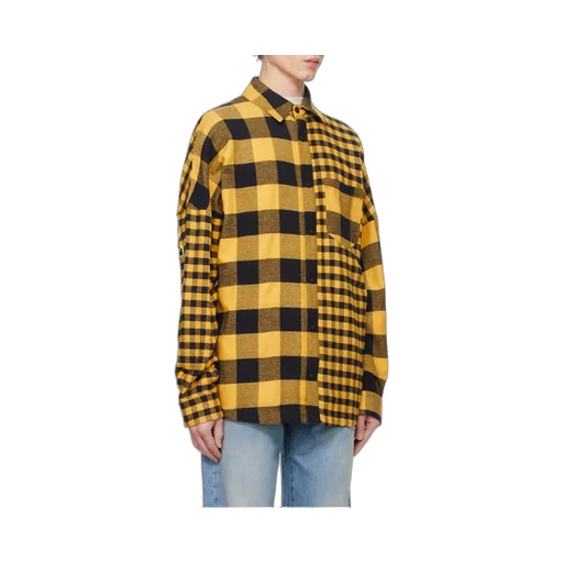 Paneled Checked Shirt Jacket