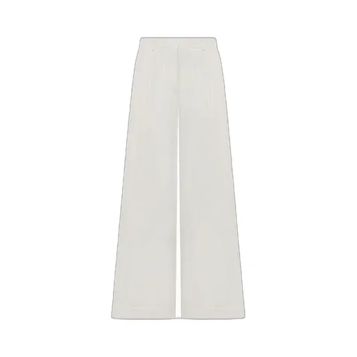 Wide Leg Pleated Trousers