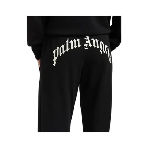 Curved Logo Printed Track Pants