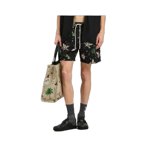 Pin-Up Drawstring Swim Shorts