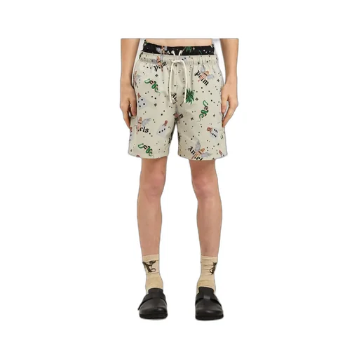 Pin-Up Drawstring Swim Shorts