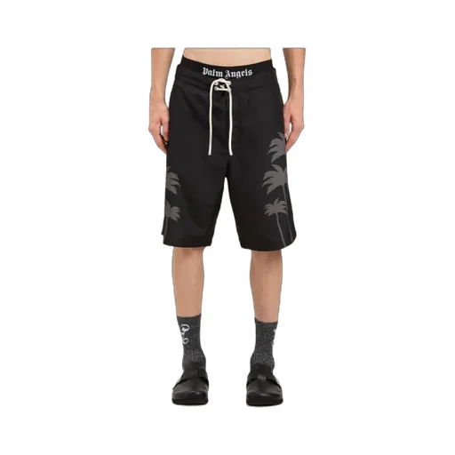 Palms Printed Drawstring Swim Shorts