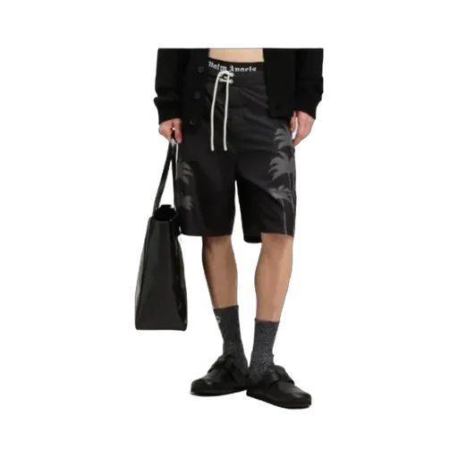 Palms Printed Drawstring Swim Shorts