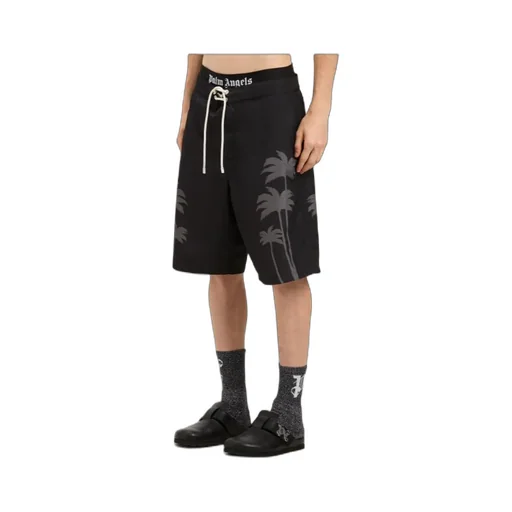 Palms Printed Drawstring Swim Shorts