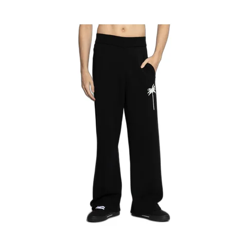 Palm Intarsia Elasticated Waist Pants