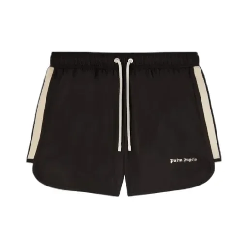 Logo Printed Drawstring Swim Shorts