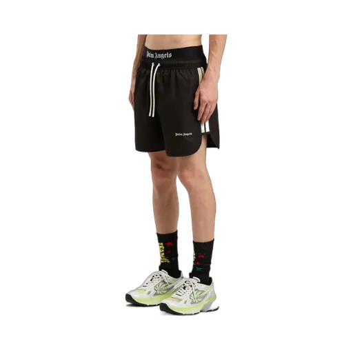 Logo Printed Drawstring Swim Shorts