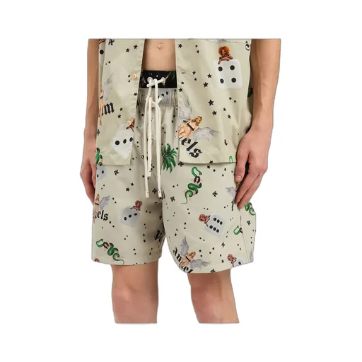 Pin-Up Drawstring Swim Shorts