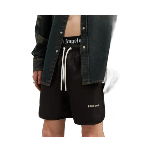 Logo Printed Drawstring Swim Shorts