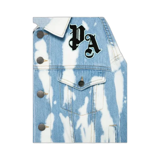 Logo-Patch Button-Up Jacket