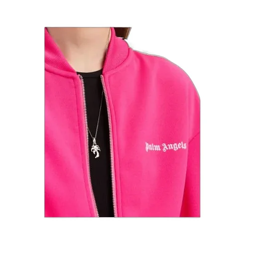 Logo Embroidered Zipped Bomber Jacket