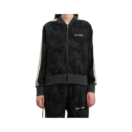 Palms Jacquard Zip-Up Sweatshirt