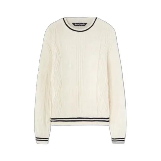 Curved-Logo Knitted Jumper