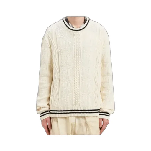 Curved-Logo Knitted Jumper