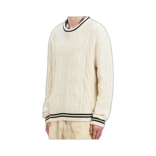 Curved-Logo Knitted Jumper