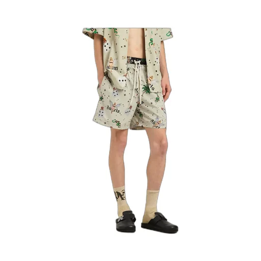 Pin-Up Drawstring Swim Shorts