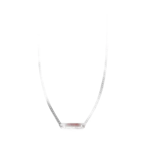 Logo Engraved Chain Necklace