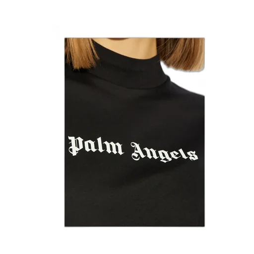 Logo Printed Mockneck T-Shirt
