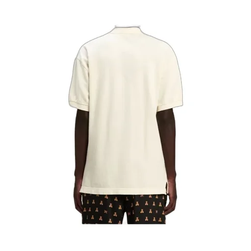 Bear Embroidered Short-Sleeved Polo Shirt