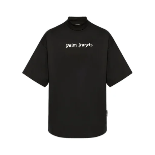 Logo Printed Mockneck T-Shirt