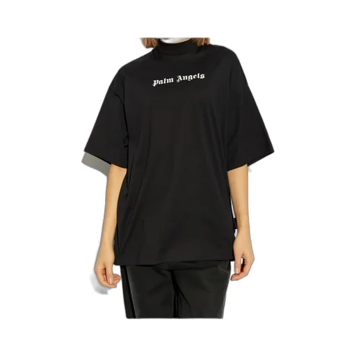 Logo Printed Mockneck T-Shirt