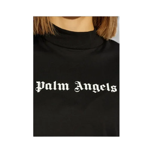 Logo Printed Mockneck T-Shirt
