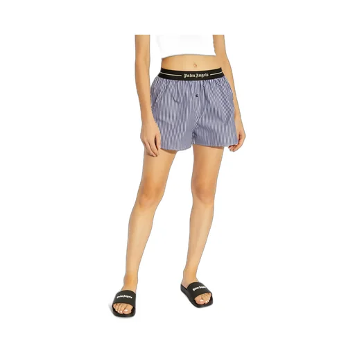 Logo Waistband Striped Shorts