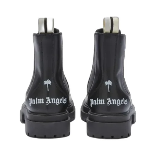 Logo Printed Lug Sole Chelsea Boots