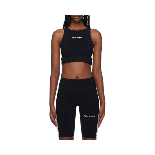 Logo Embroidered Cropped Top