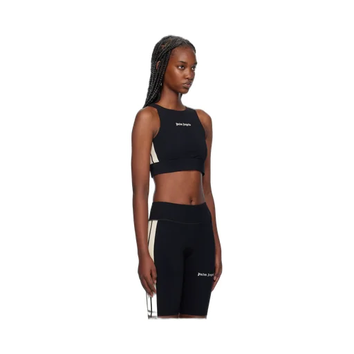 Logo Embroidered Cropped Top