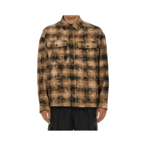 Checked Long-Sleeved Shirt