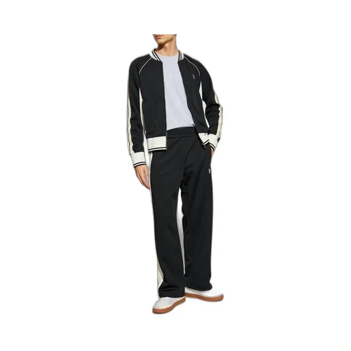Pa Monogram Embroidered Zip-Up Sweatshirt