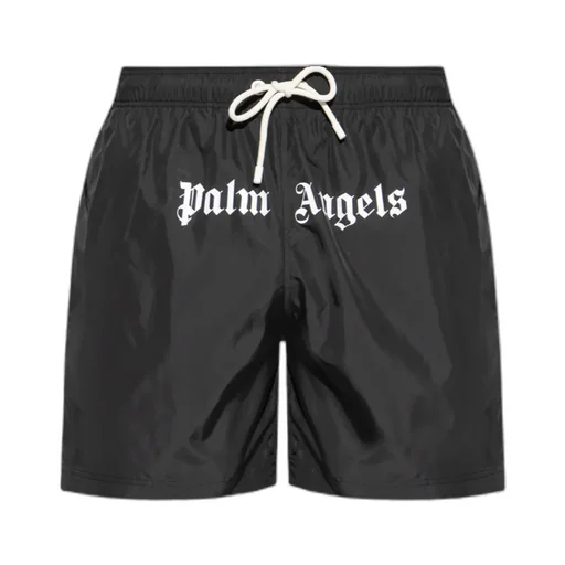 Logo Printed Drawstring Swim Shorts