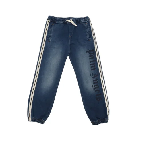 Logo Printed Drawstring Jeans